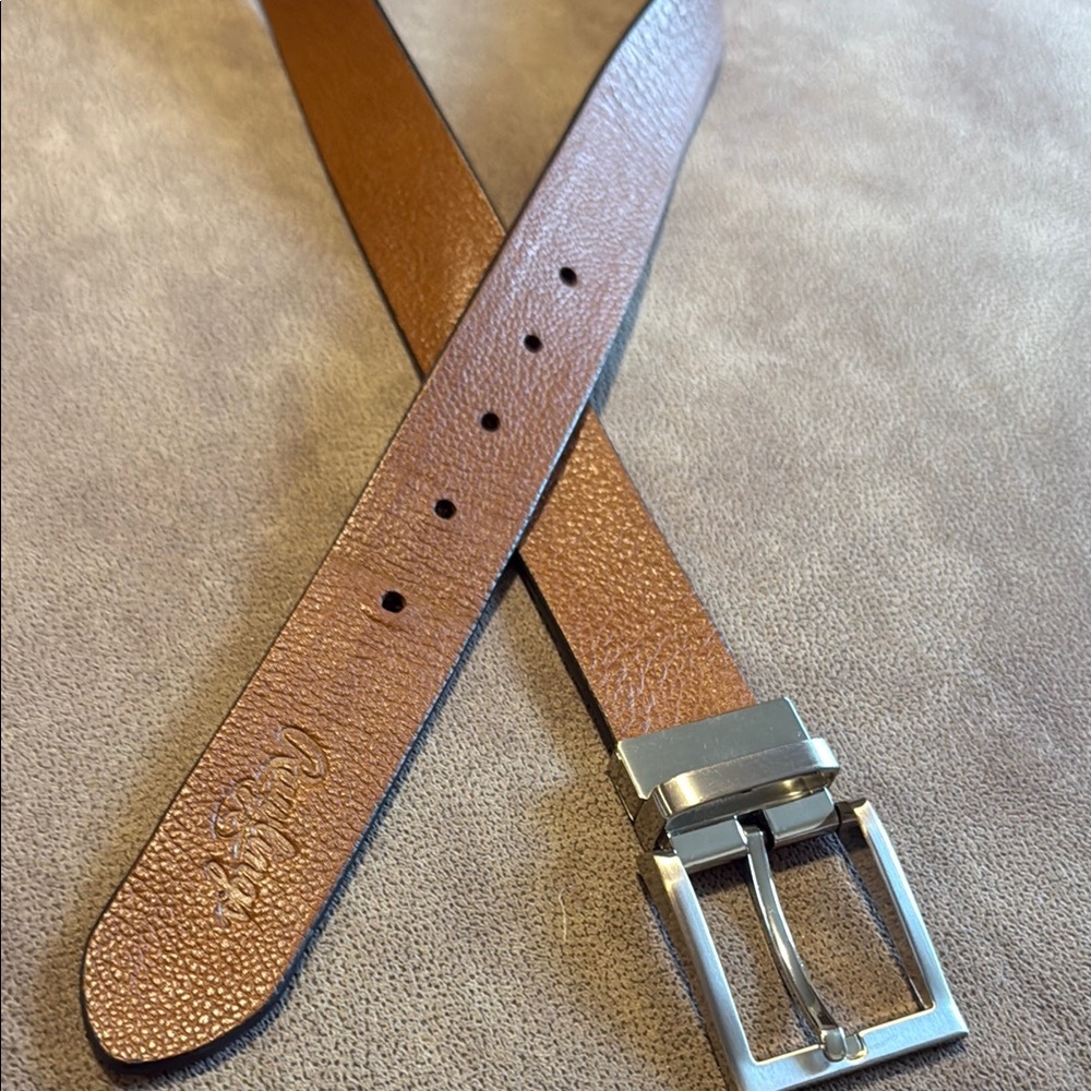 Rawlings Brown and  Black Size 34 Reversible Belt with Silver Buckle